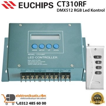 Euchips CT310RF DMX512 RGB Led Kontrol