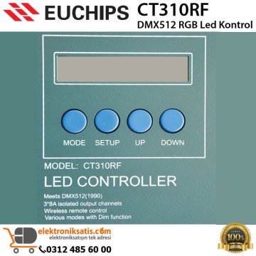 Euchips CT310RF DMX512 RGB Led Kontrol