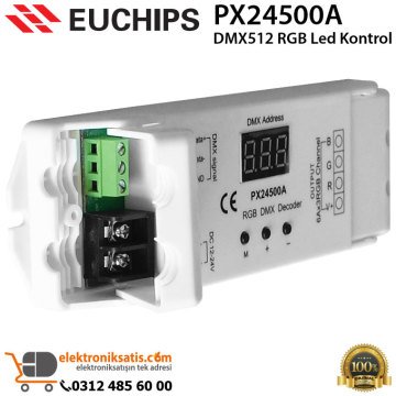 Euchips PX24500A DMX 512 RGB Led Kontrol ünitesi