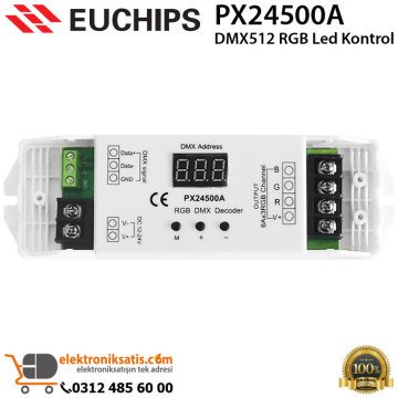 Euchips PX24500A DMX 512 RGB Led Kontrol ünitesi