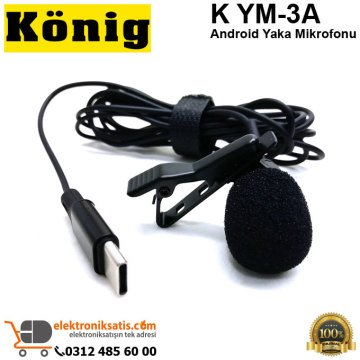 König K YM-3A Android Yaka Mikrofonu