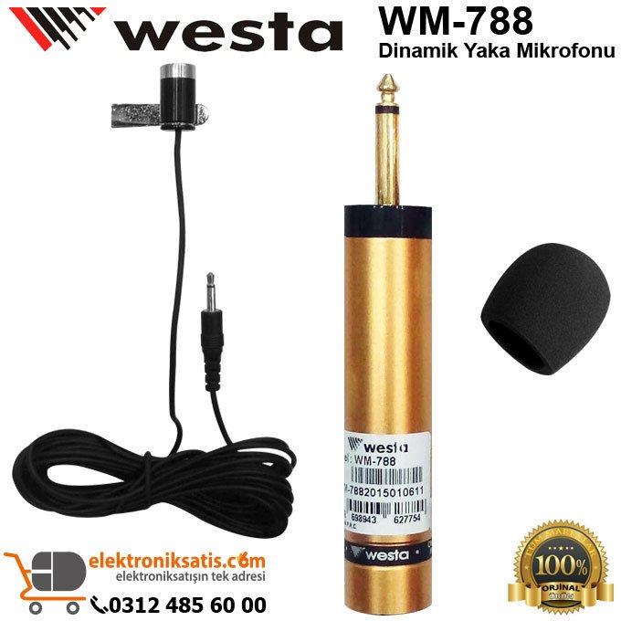 Westa WM-788 Dinamik Yaka Mikrofonu