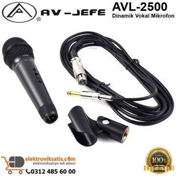 AV-JEFE AVL-2500 Dinamik Vokal Mikrofon