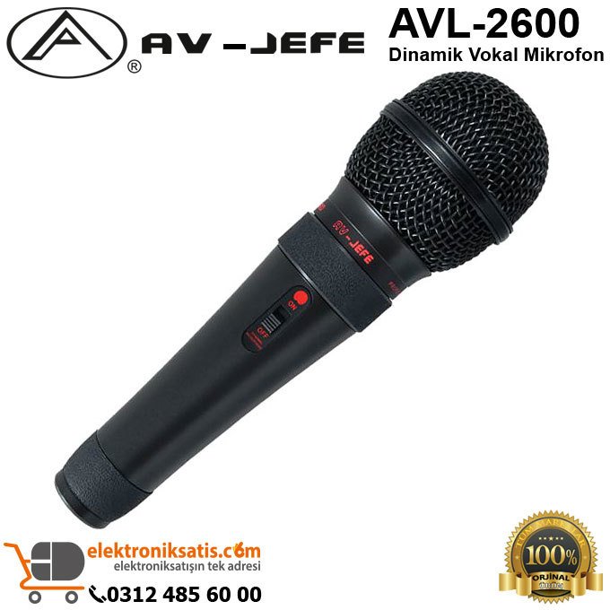 AV-JEFE AVL-2600 Dinamik Vokal Mikrofon