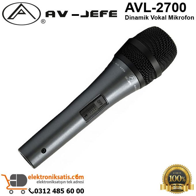 AV-JEFE AVL-2700 Dinamik Vokal Mikrofon