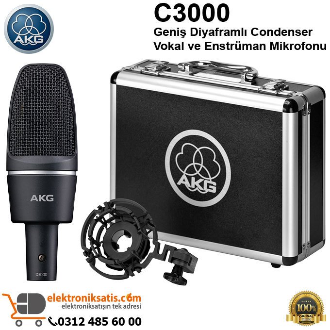 AKG C3000 Vokal ve Enstrüman Mikrofonu