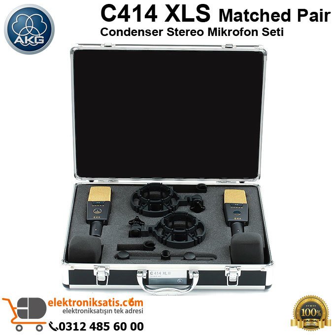 AKG C414 XLS Matched Pair Stereo Mikrofon Set