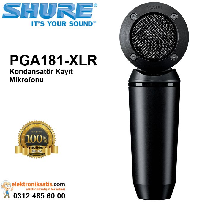 Shure PGA181-XLR Kondansatör Kayıt Mikrofonu