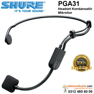 Shure PGA31 Headset Kondansatör Mikrofon