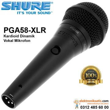 Shure PGA58 Kardioid Dinamik Vokal Mikrofon