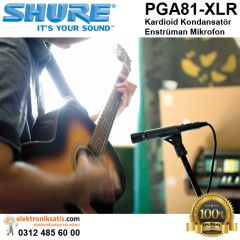 Shure PGA81-XLR Kardioid Kondansatör Enstrüman Mikrofon