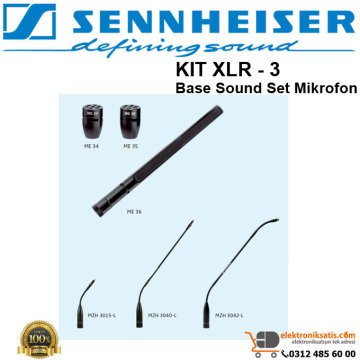 Sennheiser Base Sound KIT XLR 3 Gooseneck Mikrofon Seti