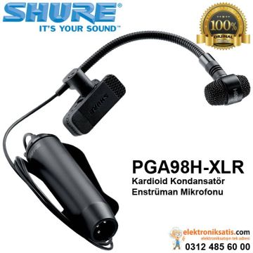 Shure PGA98H-XLR Kardioid Kondansatör Enstrüman Mikrofonu