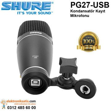 Shure PG27-USB Kondansatör Kayıt Mikrofonu