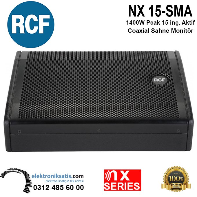 RCF NX 15-SMA 1400W Peak 15 inç, Aktif Coaxial Sahne Monitör