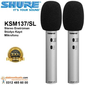 Shure KSM137/SL Stereo Enstrüman Stüdyo Kayıt Mikrofonu