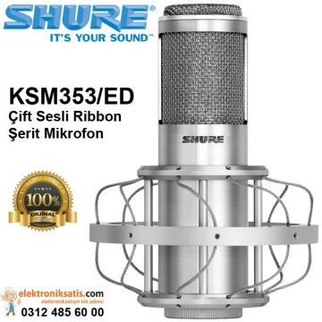 Shure KSM353/ED Çift Sesli Ribbon Şerit Mikrofon
