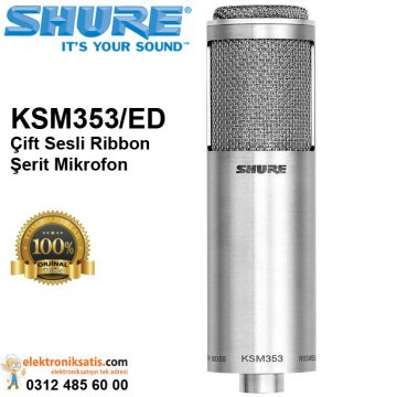 Shure KSM353/ED Çift Sesli Ribbon Şerit Mikrofon