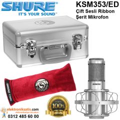 Shure KSM353/ED Çift Sesli Ribbon Şerit Mikrofon