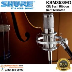 Shure KSM353/ED Çift Sesli Ribbon Şerit Mikrofon