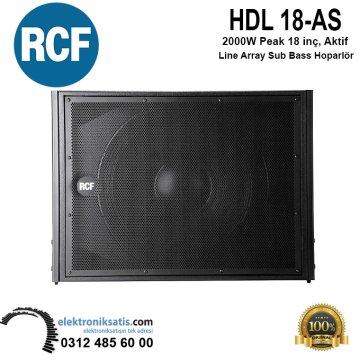 RCF HDL 18-AS 2000W Peak 18 inç, Aktif Line Array Sub Bass Hoparlör