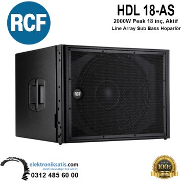 RCF HDL 18-AS 2000W Peak 18 inç, Aktif Line Array Sub Bass Hoparlör