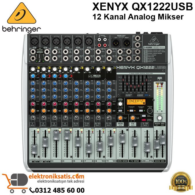 Behringer XENYX QX1222USB 12 Kanal Mikser