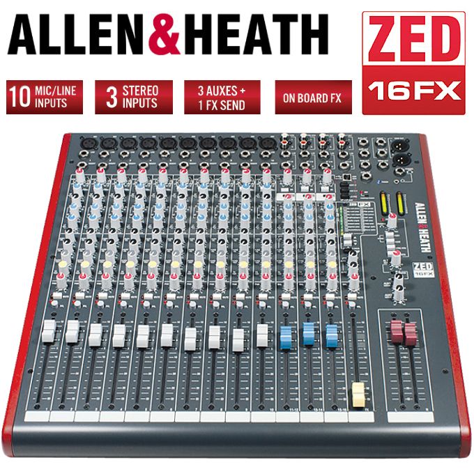 Allen Heath ZED 16FX USB Ses Mikseri