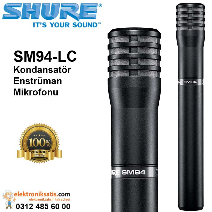 Shure SM94-LC Kondansatör Enstrüman Mikrofonu