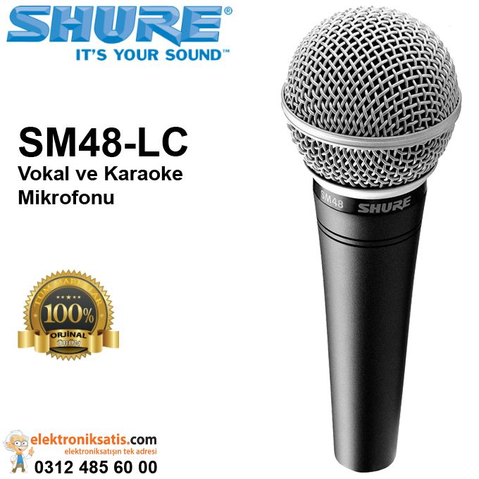 Shure SM48-LC Vokal ve Karaoke Mikrofonu