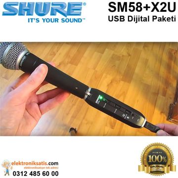 Shure SM58-X2U USB Dijital Paketi