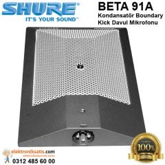 Shure BETA 91A Kondansatör Boundary  Kick Davul Mikrofonu