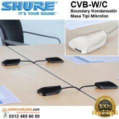 Shure CVB-W/C Boundary Kondansatör Masa Tipi Mikrofon