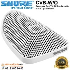 Shure CVB-W/O Boundary Çok Yönlü Kondansatör Masa Tipi Mikrofon