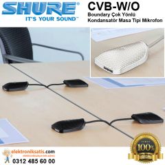 Shure CVB-W/O Boundary Çok Yönlü Kondansatör Masa Tipi Mikrofon