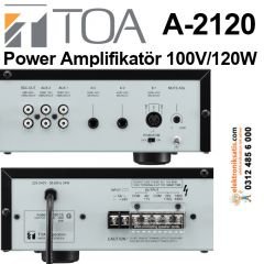 TOA A-2120 Power Amplifikatör 100V/120W