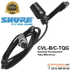 Shure CVL-B/C-TQG Kardioid Kondansatör Yaka Mikrofonu