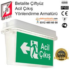 Arsel Betalite Çiftyüz Acil Çıkış Yönlendirme Armatürü