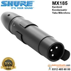 Shure MX185 Kardioid Kondansatör Yaka Mikrofonu