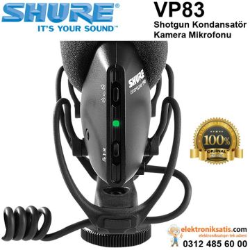 Shure VP83 Shotgun Kondansatör Kamera Mikrofonu