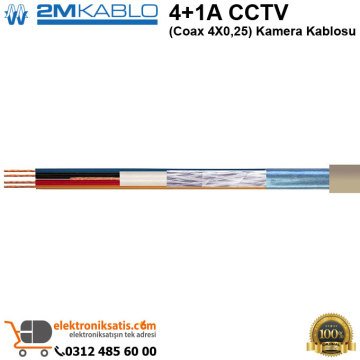 2M Kablo 4+1A CCTV Kamera Kablosu