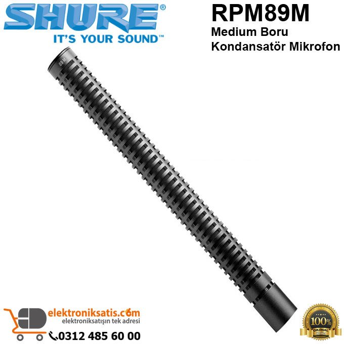 Shure RPM89M Medium Boru Kondansatör Mikrofon Kapsülü