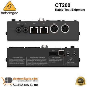 Behringer CT200 Kablo Test Ekipmanı