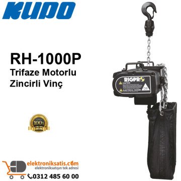 Kupo RH-1000P Trifaze Motorlu Zincirli Vinç