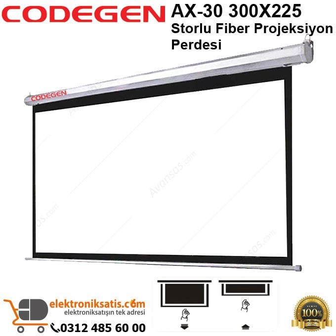 Codegen AX-30 300X225 Storlu Fiber Projeksiyon Perdesi