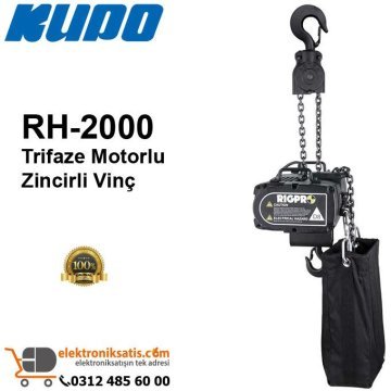 Kupo RH-2000 Trifaze Motorlu Zincirli Vinç