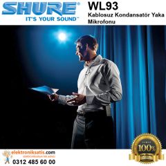 Shure WL93 Kablosuz Kondansatör Yaka Mikrofonu