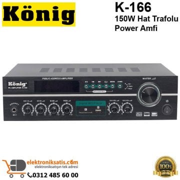 König K-166 150W Hat Trafolu Power Amfi
