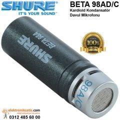 Shure BETA 98AD/C Kardioid Kondansatör Davul Mikrofonu