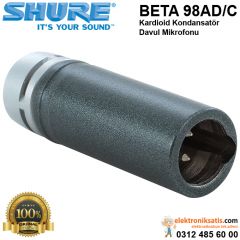 Shure BETA 98AD/C Kardioid Kondansatör Davul Mikrofonu